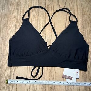 CALIA by Carrie Underwood Black Bikini Top